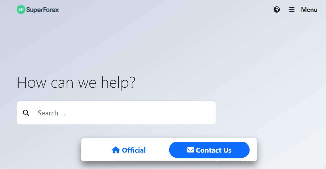 نحوه تماس با پشتیبانی SuperForex نحوه تماس با پشتیبانی SuperForex