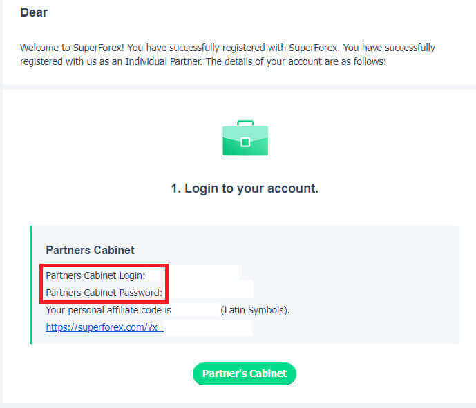 نحوه پیوستن به برنامه وابسته و شریک شدن در SuperForex