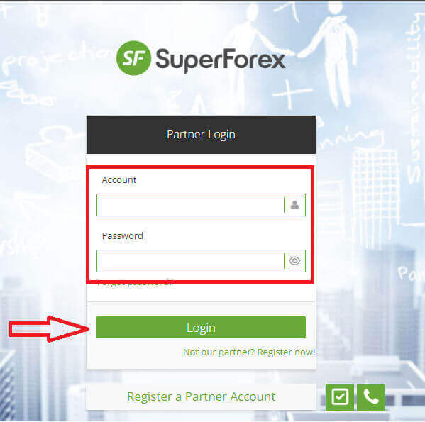 نحوه پیوستن به برنامه وابسته و شریک شدن در SuperForex