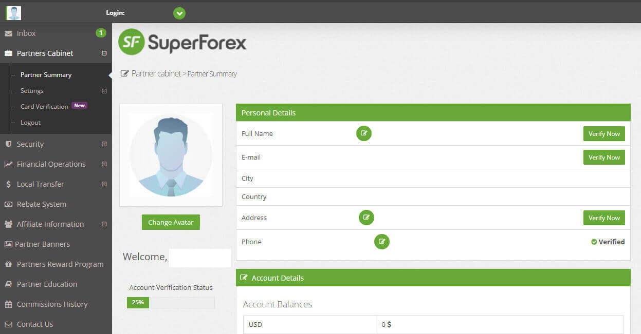 نحوه پیوستن به برنامه وابسته و شریک شدن در SuperForex