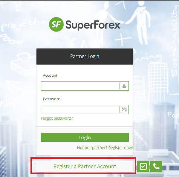 نحوه پیوستن به برنامه وابسته و شریک شدن در SuperForex