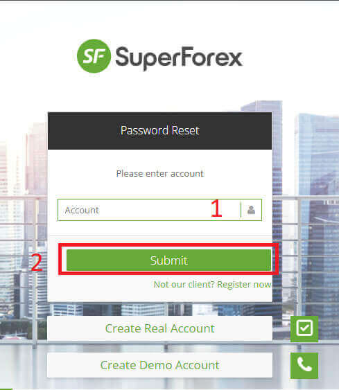 نحوه ورود و واریز در SuperForex