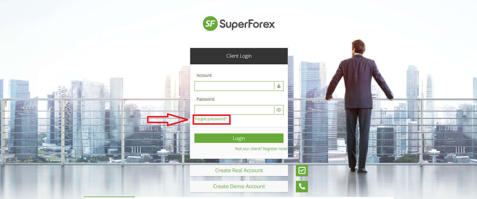 نحوه ورود و شروع تجارت فارکس در SuperForex نحوه ورود و شروع تجارت فارکس در SuperForex