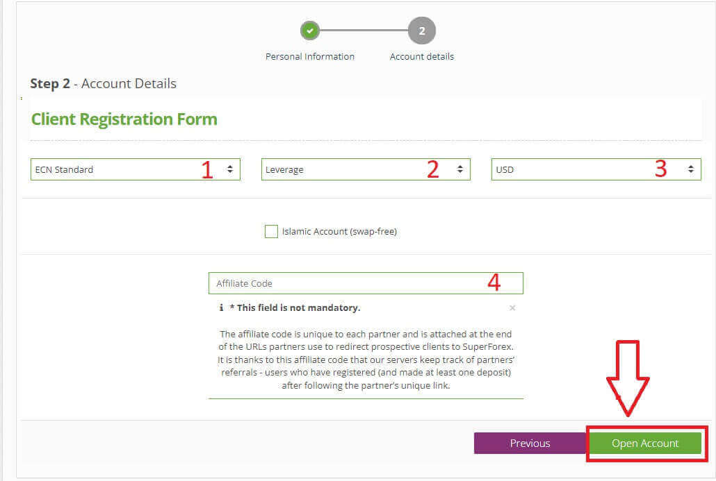 نحوه ثبت نام و ورود به حساب کاربری در SuperForex نحوه ثبت نام و ورود به حساب کاربری در SuperForex
