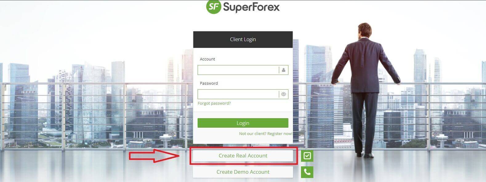 نحوه ثبت نام و ورود به حساب کاربری در SuperForex نحوه ثبت نام و ورود به حساب کاربری در SuperForex