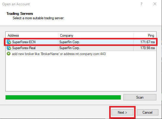 نحوه ثبت نام و شروع تجارت با یک حساب آزمایشی در SuperForex