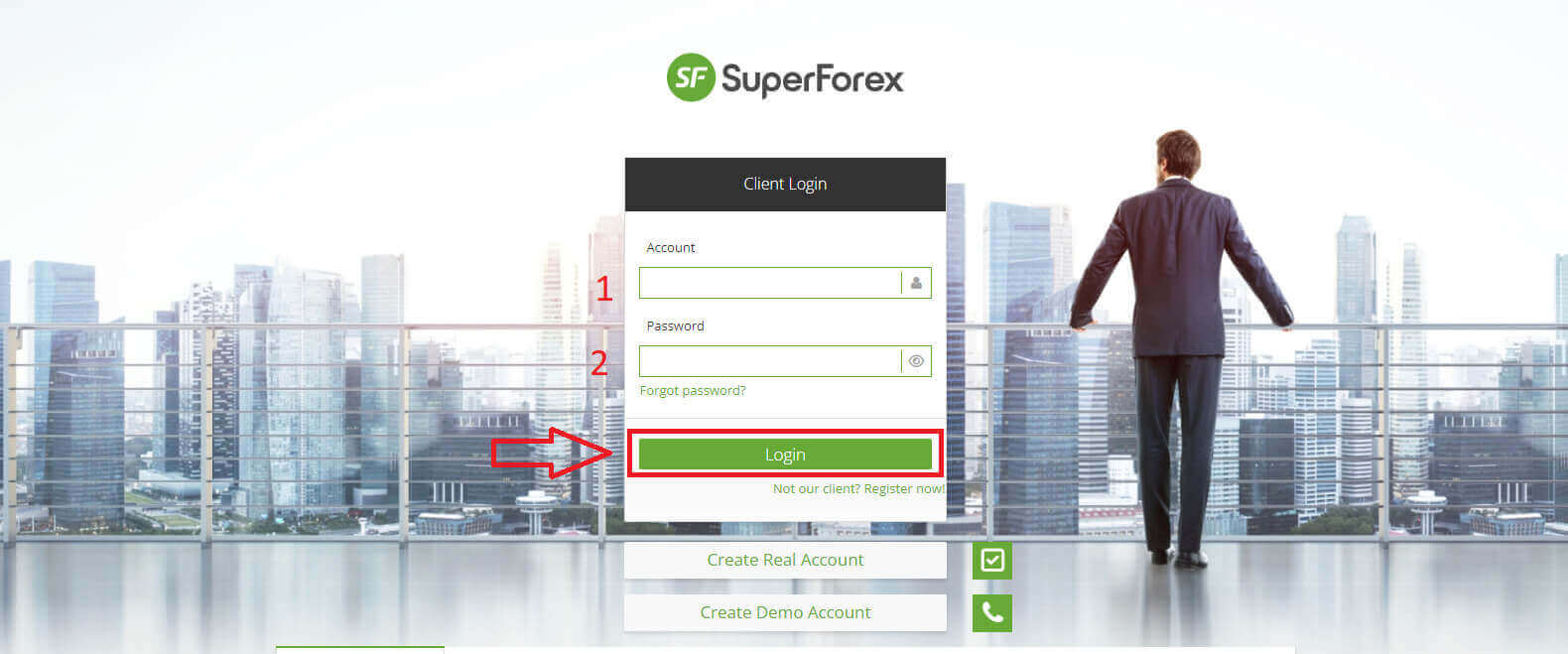 نحوه خروج از SuperForex نحوه خروج از SuperForex